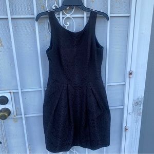 Cue sleeveless 10 Dress fit & flare V- back lined zip up dress made Australia